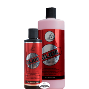 Glide bowling ball polish. One 6 ounce bottle and one 32 ounce bottle. USBC Approved.