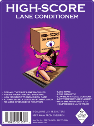 5 gallon box of Hi Score bowling lane conditioner